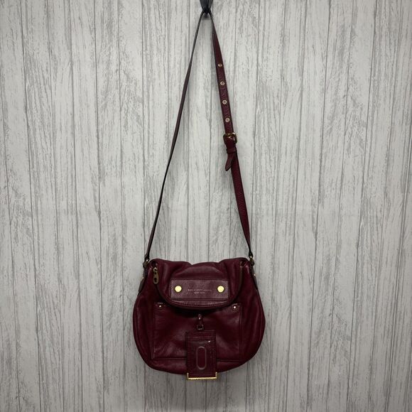 Womens Marc By Marc Jacobs Natasha Burgundy Leather Bag EUC